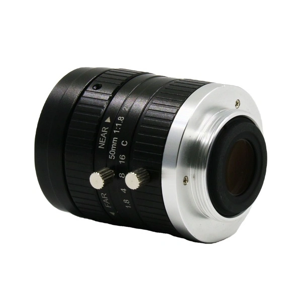 2/3" 2MP 50mm F1.8 C-Mount Fixed Focus Industrial Camera Machine Vision Lens