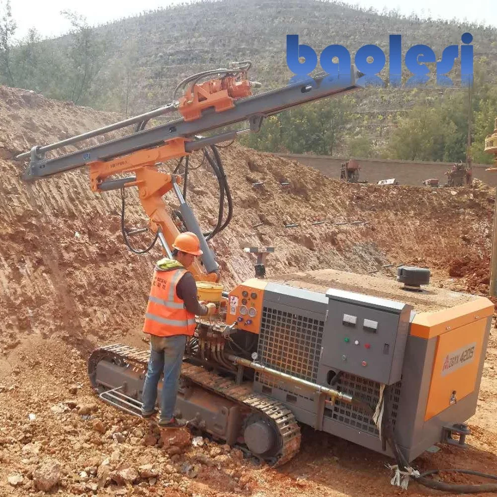 Diesel-Electric Dual Power Drill Underground Tunnel Drill Rig for Rock Anchor