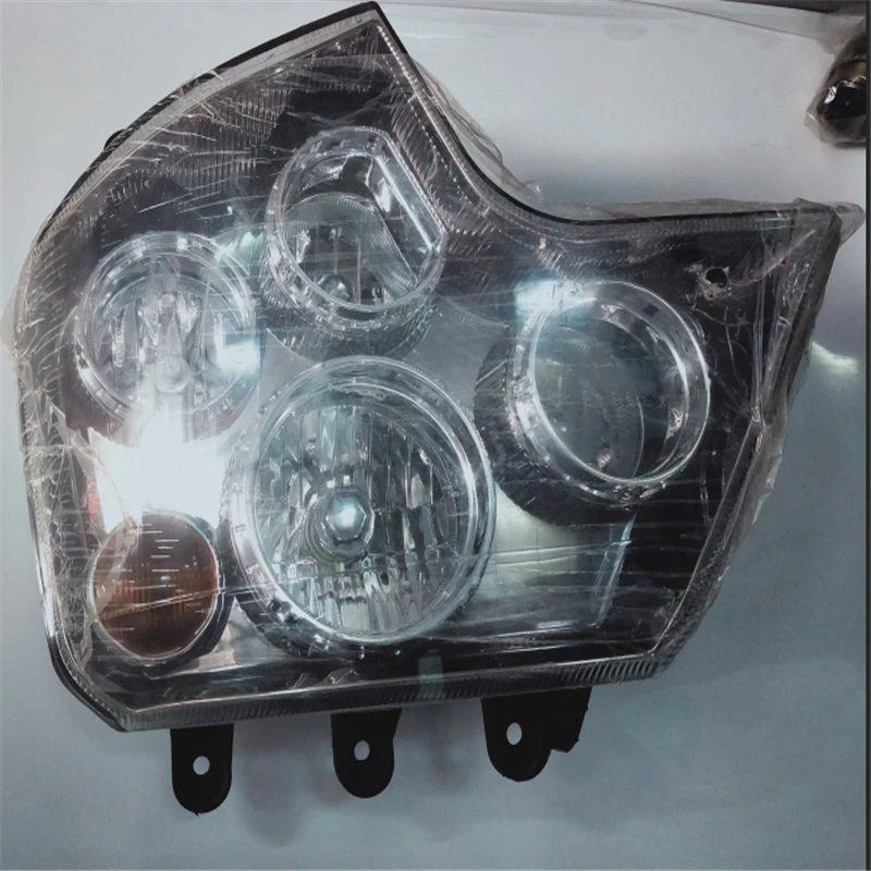 LED Auto Lamp Head Light with Bulb HOWO A7 Accessories Chinese Truck Parts Black/White