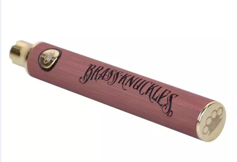 OEM Preheat Wholesale/Supplier 510 Thread Battery Vape Pen Brass Knuckles Battery 900mAh E Cigarette Non Disposable/Chargeable