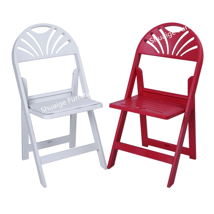 Wholesales Folding Garden Chair Plastic Resin Event Chair Outdoor Wedding Furniture Own Factory