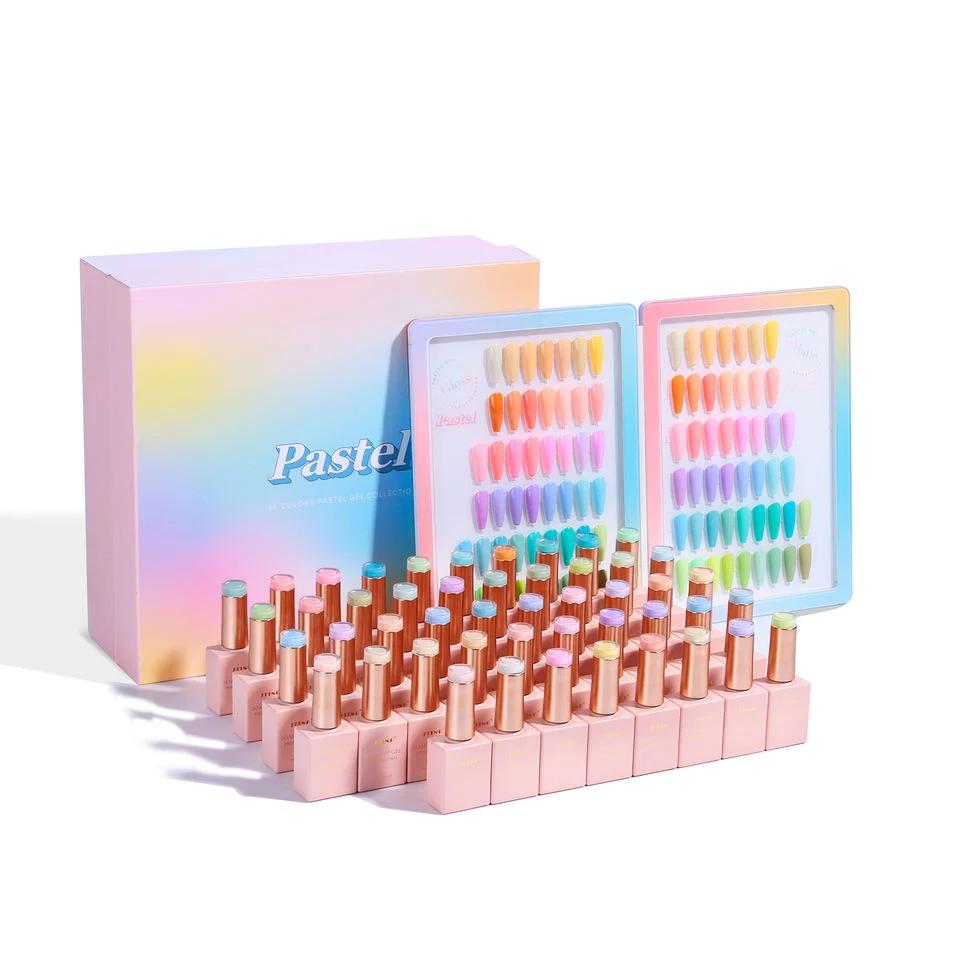 New Design Summer Pastel 48color Collection Nail Gel Polish Set