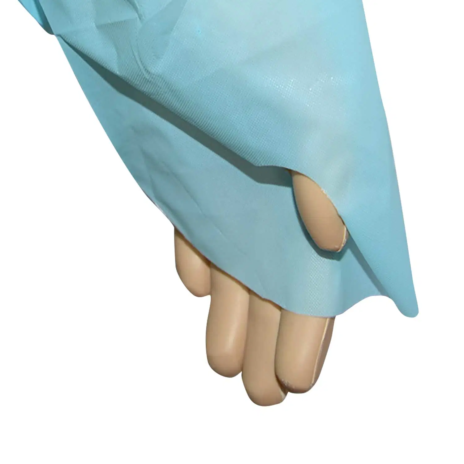 Médicos del Hospital desechable impermeable impermeable de aislamiento de la operación de cirugía El cirujano de Cirugía examen CPE vestido con el pulgar Loop