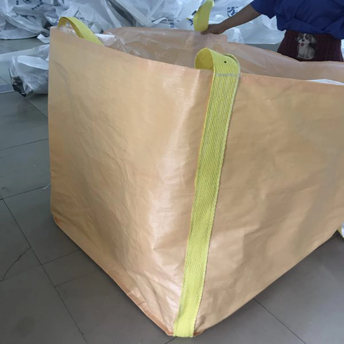 Recycling FIBC 500kg Bulk Bag Large Size Construction Wastesuper Sack Garden Dumpster 1ton Jumbo Bag Disposable Big Bag Skip PP Bag