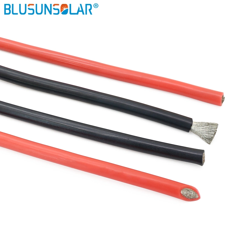 (Calibre 14 AWG) Super suave y flexible de caucho de silicona El Cable negro/rojo