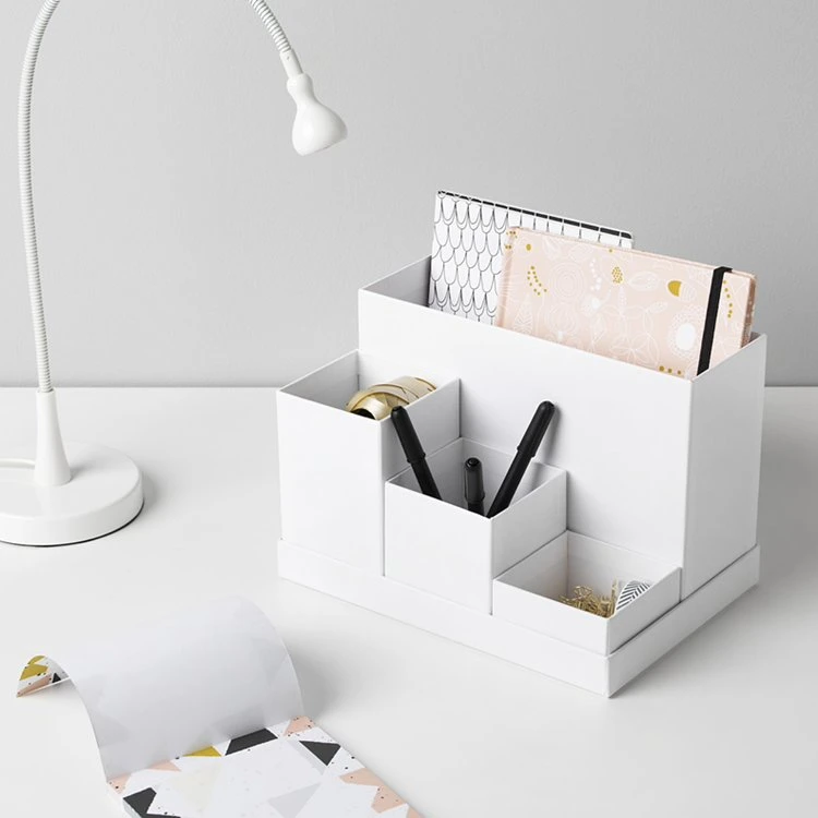 DIY Patten Fashion High-End Schreibwaren Lagerung Bürobedarf Schreibtisch Organizer Feld