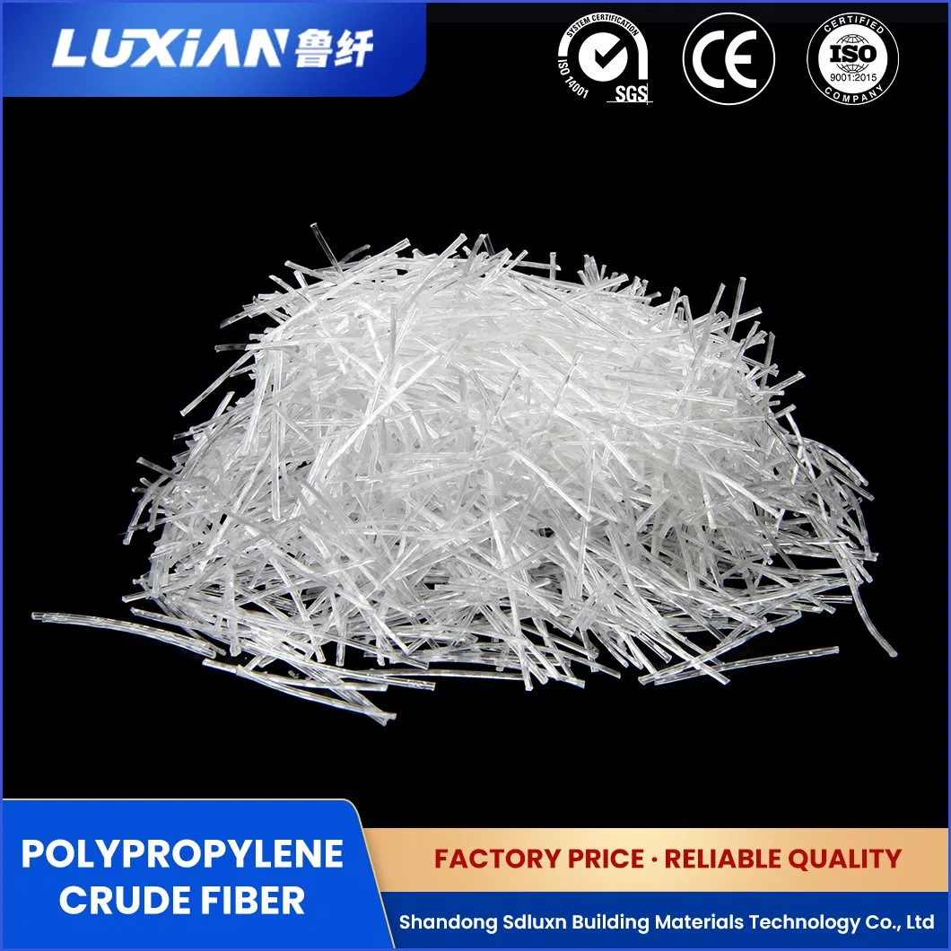 Sdluxn Environmentally Friendly Construction Engineering Fiber Custom PP Monofilament Crude Fiber China Polyester Curved Macro Fiber Manufacturers