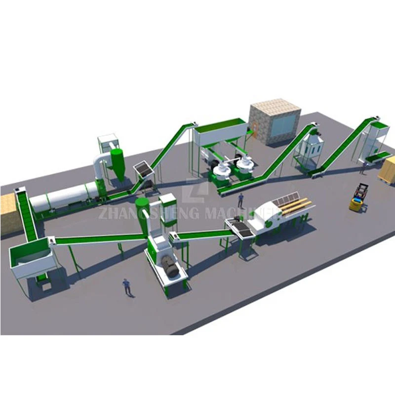 Factory Direct Supply Biomass Wood Pellet Machine Line