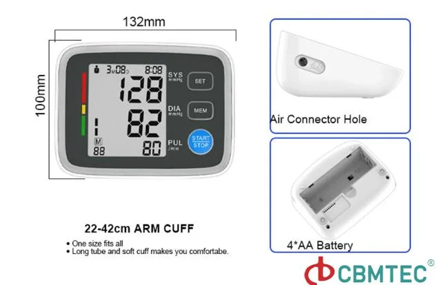 Machine OEM ODM Digital Upper Arm Digital Blood Pressure Monitor for Medical and Home