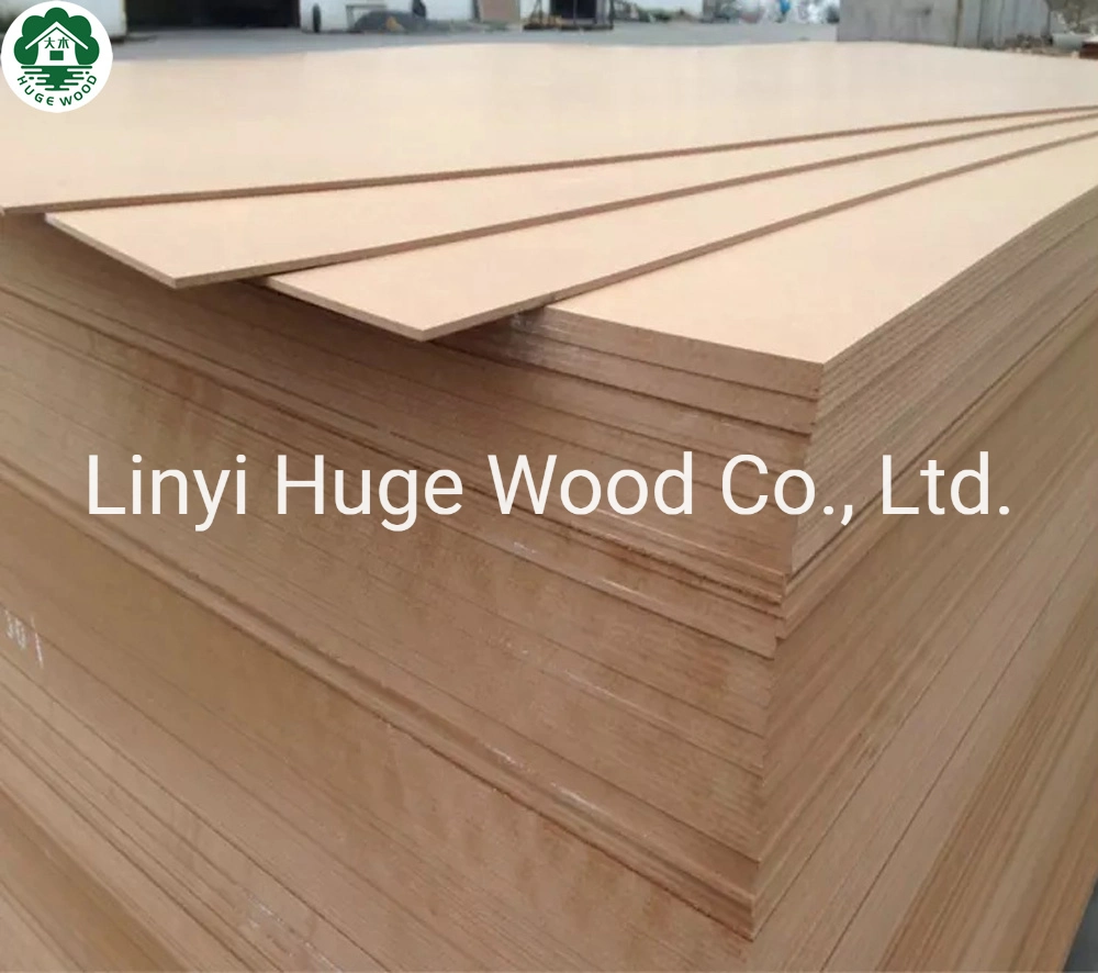 E1 E0 1220*2440 High Gloss Super Matte PVC Plastic Veneer Melamine Paper Laminating Finish Wood Panel MDF Board