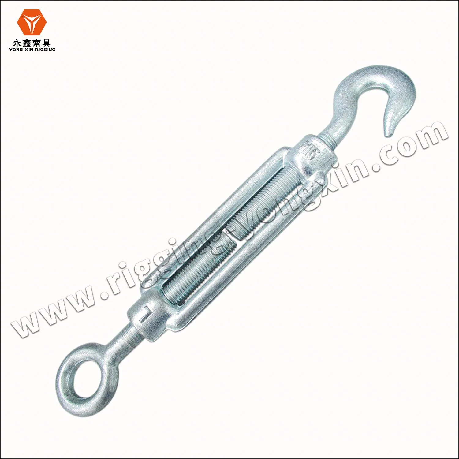 Heavy Duty DIN1480 30mm M20 12mm Drop Forged Carbon Steel Wire Rope Turn Buckle Eye Hook