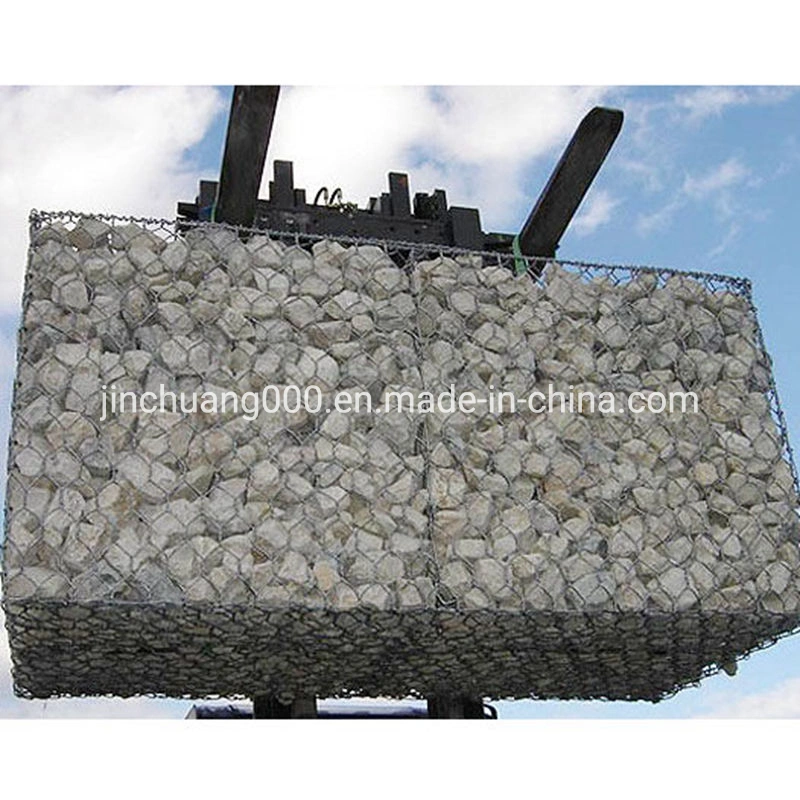 Fábrica china gaviones galvanizados soldado Gabion Box canastas de piedra de la malla de alambre