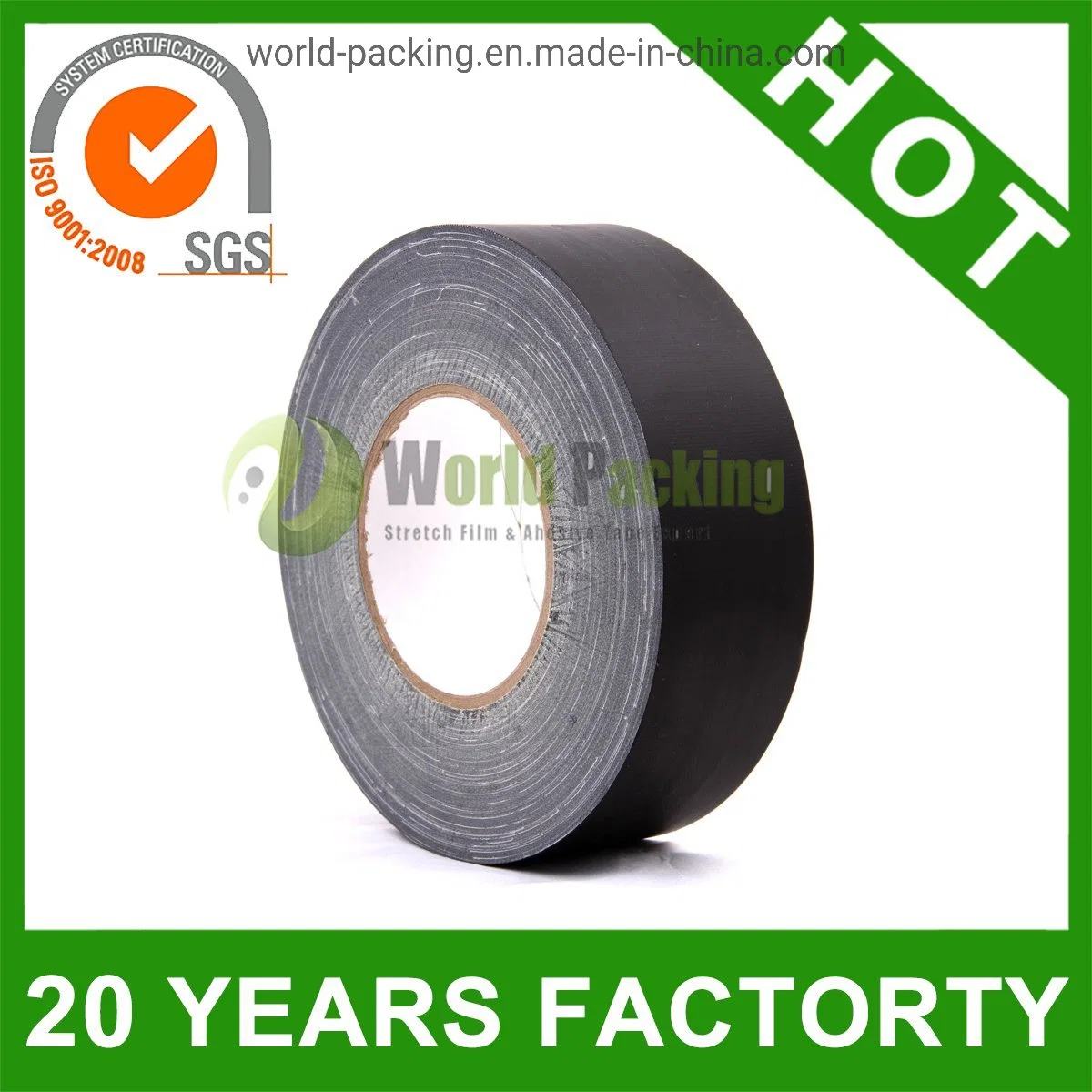 Black Premium Cloth Duct Tape 2inch 60y