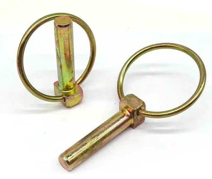 DIN11023 4mm 6mm 8mm 10mm Yellow Zinc Plated Linch High quality/High cost performance  Safety Lock Pin