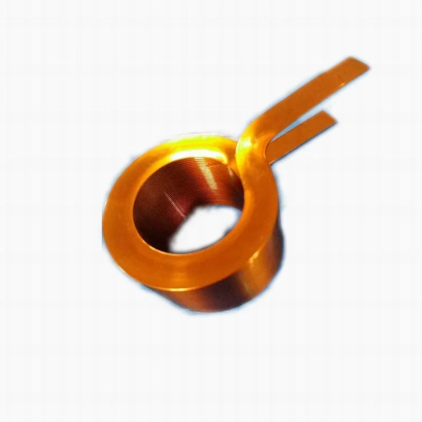 Insulation Coated Pure Copper Wire Flat Copper Coil Inductor High Frequency Mutilayer Magnetic Flat Copper Coil