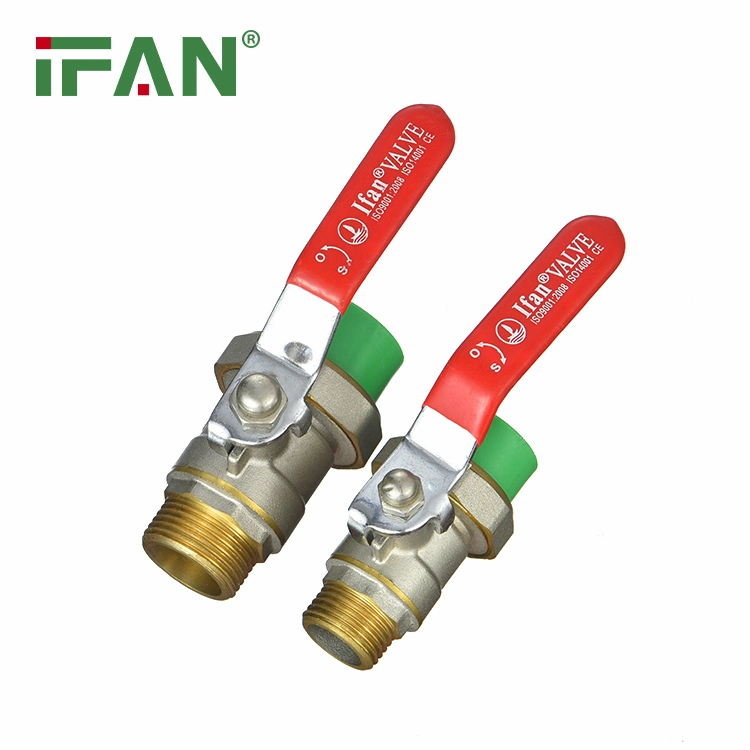 Ifan Male Female Threaded 20-32mm Iron Core Plastic Union PPR Ball Valve