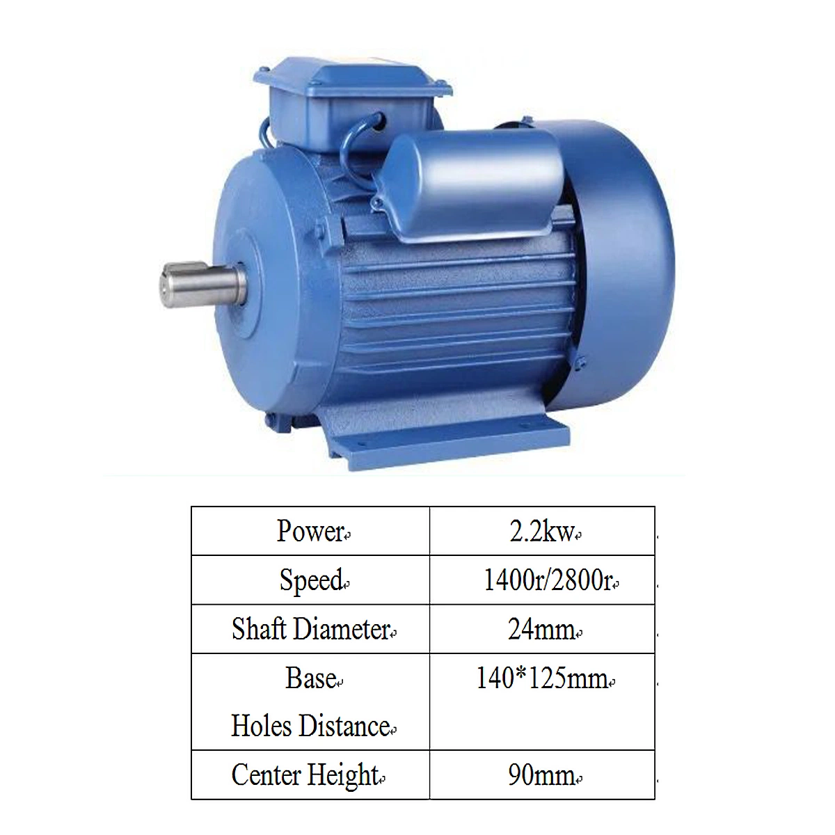 220V/230V 50Hz/60Hz condensador Monofásico de ejecutar el motor eléctrico asíncrono