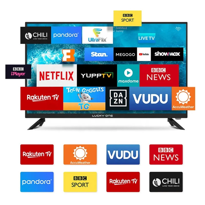 Wholesale/Supplier Flat Screen TV LED Television 4K Smart TV 32 43 50 55 65 Inch Digital DVB-T2s2 Televisions