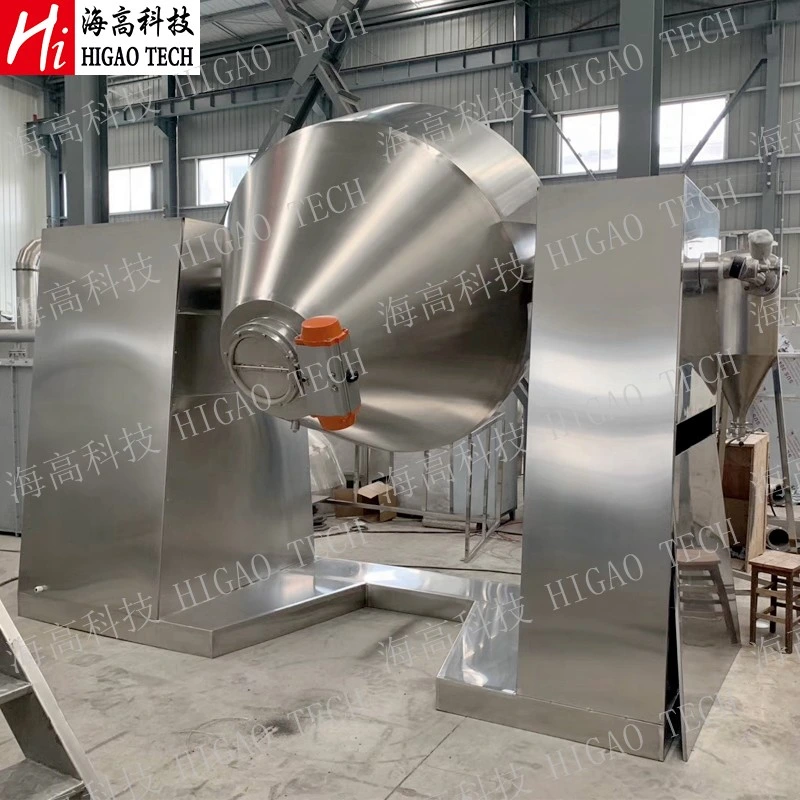 Double Cone Rotating Vacuum Dryer Drying Equipment Suitable for Easily Oxidized Raw Materials