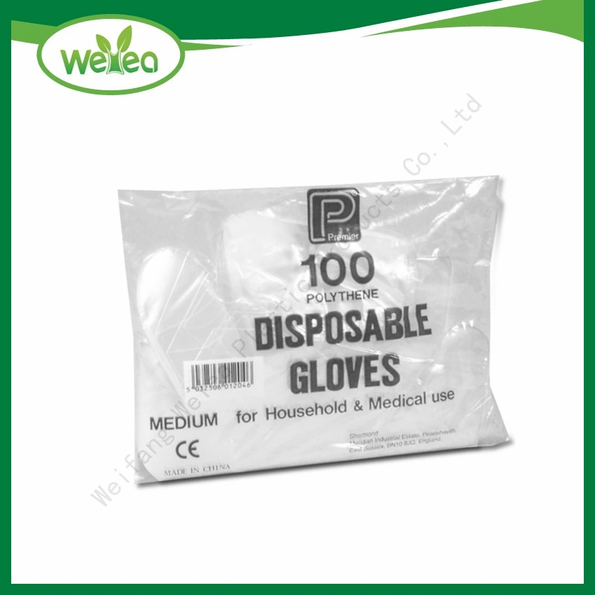 Food Grade Plastic PE Disposable Blue Goves