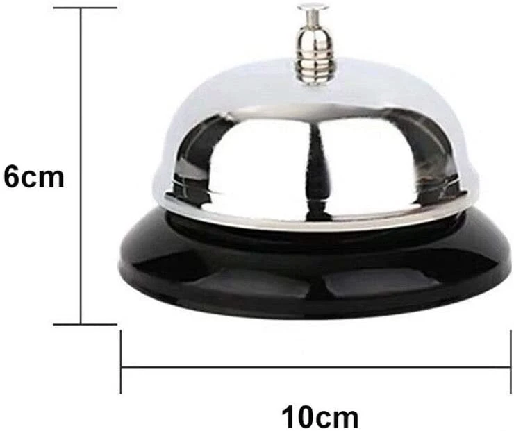 Stainless Steel Desktop Reception Desk Service Bell for Ringing Service Bell Servant Service Butler Reception Waiter Shop Counter Esg12309