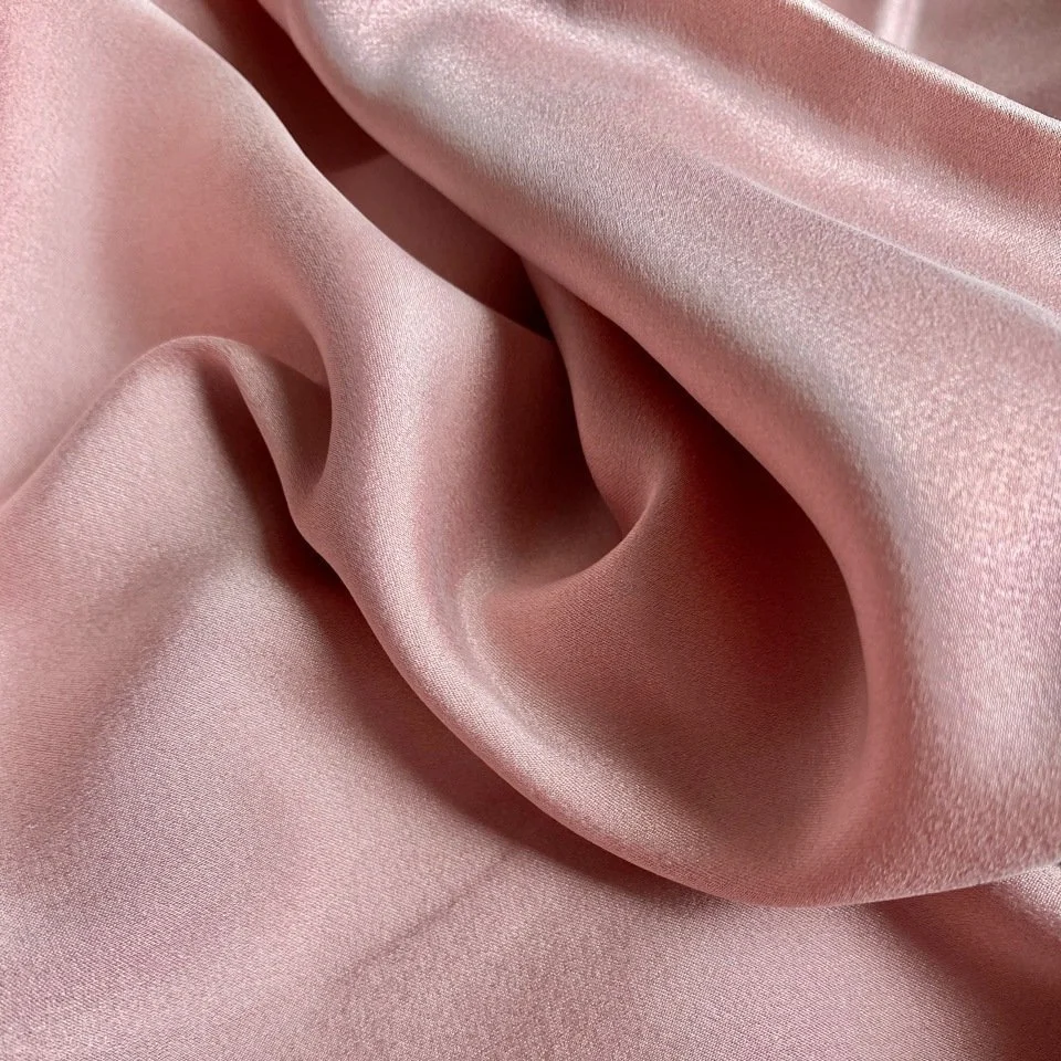 Sample Customization 12mm Silk Charmeuse Pure Silk Composition Silk Satin Fabric Silk Satin Stretch Sandwashed Pure Mulberry Silk Satin 19 M/M Satin Fabric