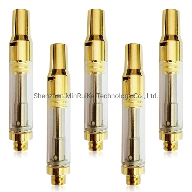 Bud V15 Vape Cartridges Em 1.0ml Golden Vape Cartridge 2.0mm Oil Hole E-Cigarettes Empty Ceramic Coil Carts 510 Thread Vaporizers Oil Atomizers