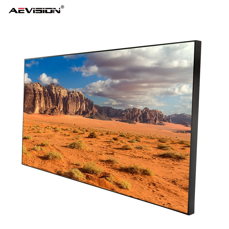 شاشة AVIجن بدقة 4K بدقة 50 بوصة مزودة بشاشة CCTV بدقة 3.5 مم مع فيديو Bazel LCD الجدار