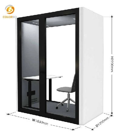 Bureau Utilisation Isolation Sonore Cabine Téléphonique Acoustique Mobile Silencieuse pour la Confidentialité