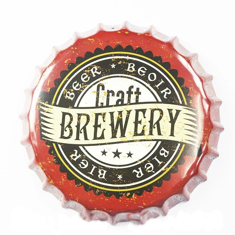 2016 Vintage Metal Tin Signs Printing of Club Decoration Bottle Cap