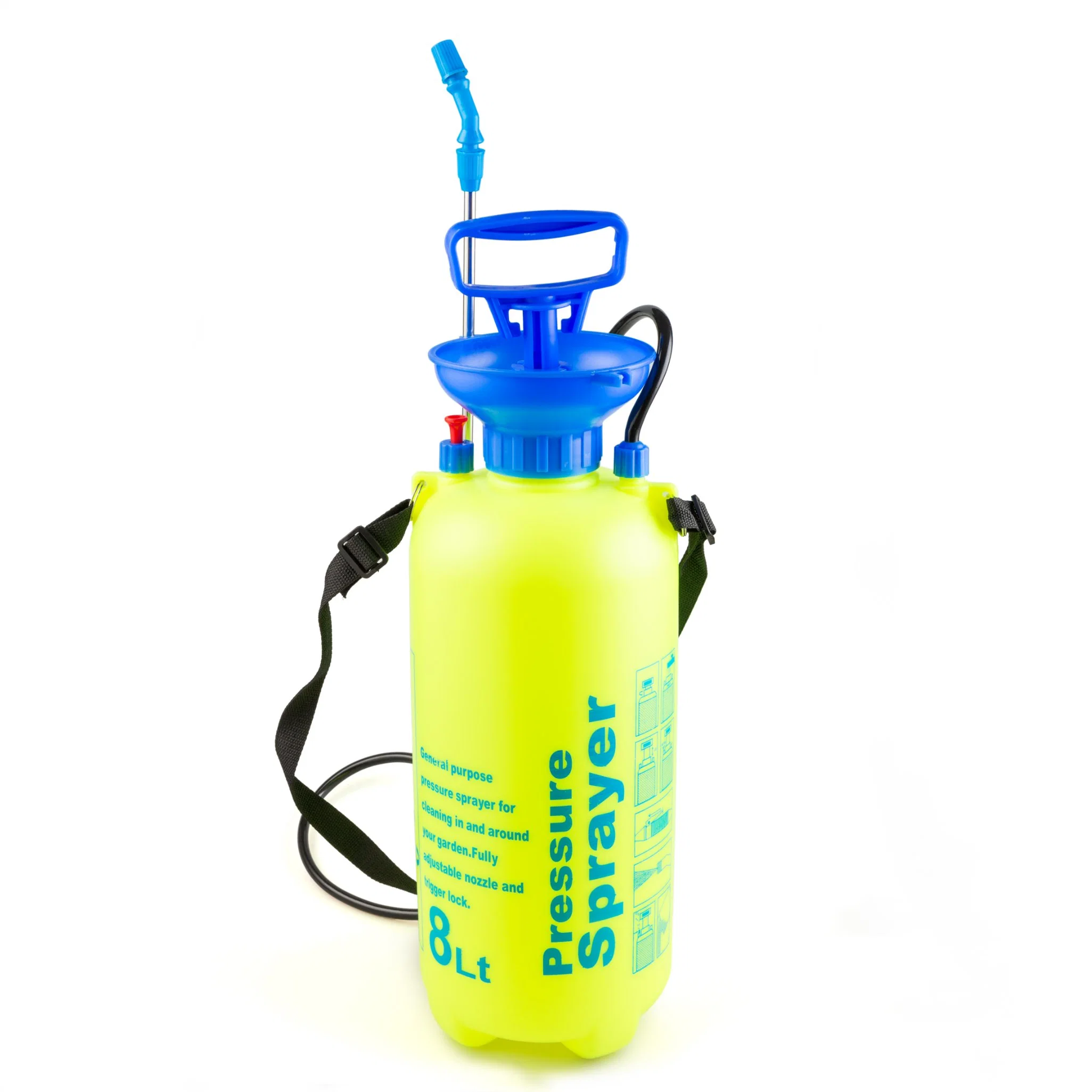 8L PE Plastic Agriculture Garden Pressure Hand Sprayer