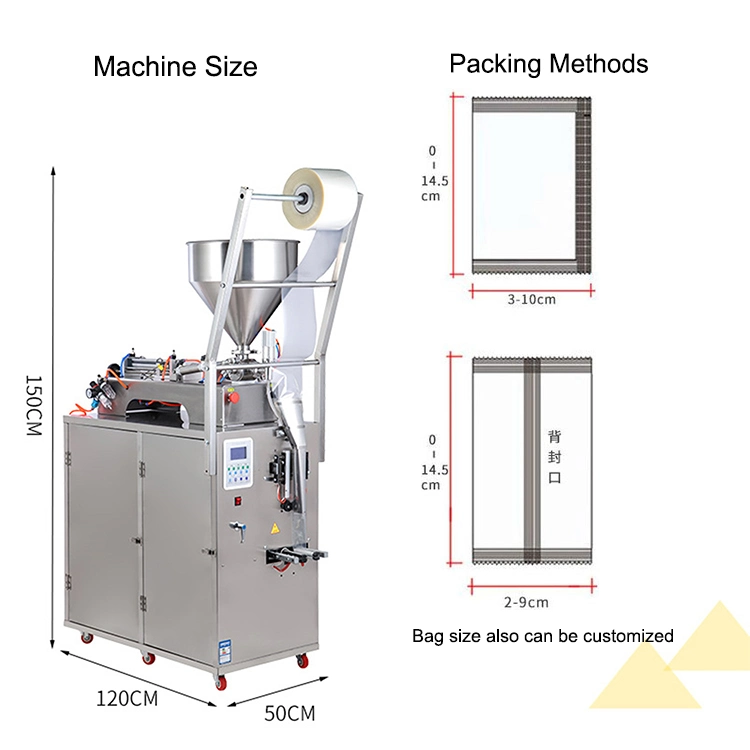 Jus d'multifonctionnelle coller l'emballage et de la sauce pour la vente de machines de remplissage