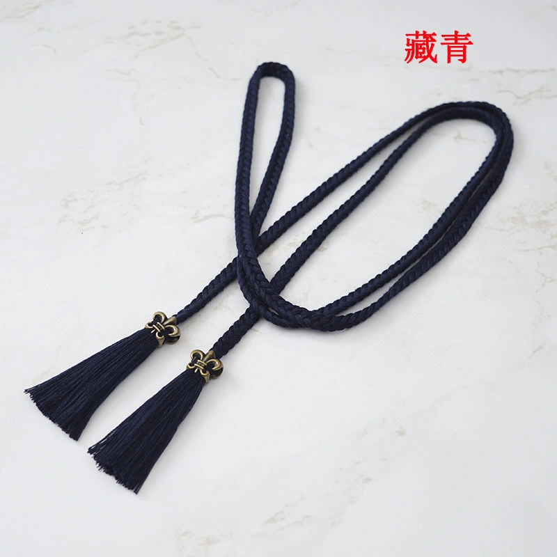 Sexy Polyester and Cotton Cord Tassel Waist Belt with Fringe and Tassel for Fashion Lady Belt