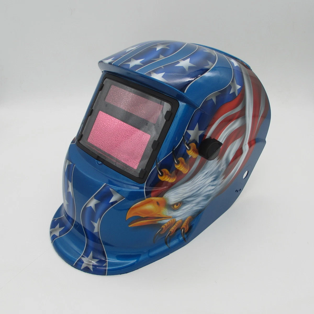 Blue Ture Color Athermal Welding Filter Helmet Black Glass Auto Darkening