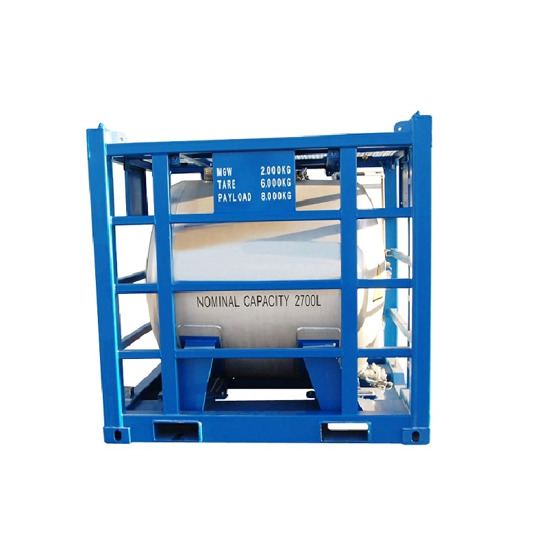 Dnv 2.7-1 Standard Lifting Frame SUS316L Helifuel or Chemical 2900L 4000L Offshore Tank Container