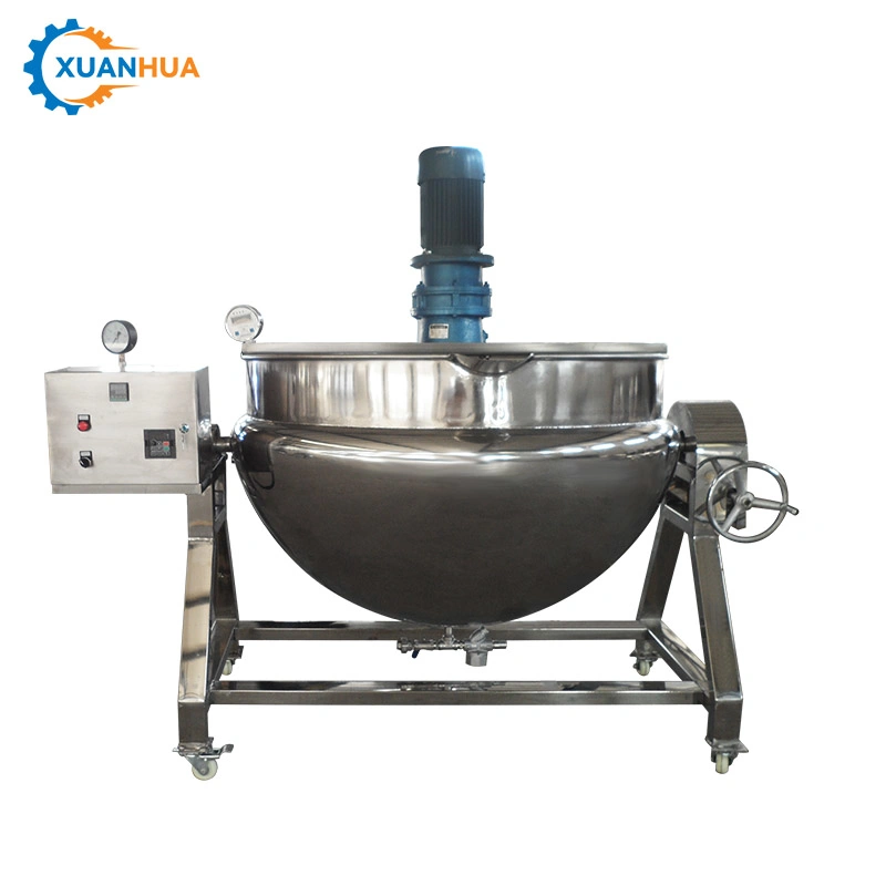 Commercial Stainless Steel Gas Boiling Pans Steam Jacketed Kettle Cooking Pot