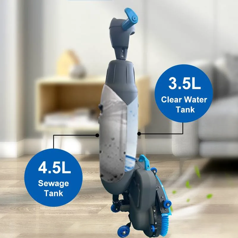 Equipamento de Limpeza Doméstica a Seco e a Úmido Mini Esfregão Elétrico Compacto Sem Fio para Pisos Elétricos