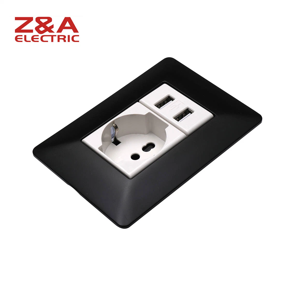 Bm1326. Mblk Bm Series Matte Black Color Z&a Za Electric Wall Socket