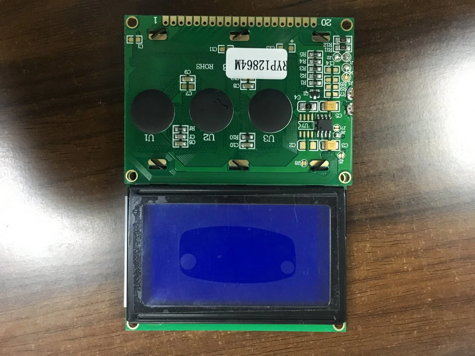 128X64 Graphic DOT Matrix Blue Parallel Port Serial Port LCD Display Module