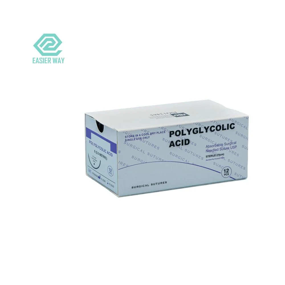 PGA Pdo Pgla quirúrgico de la seda de nylon de Vicryl Catgut sutura estéril 36PC Box package