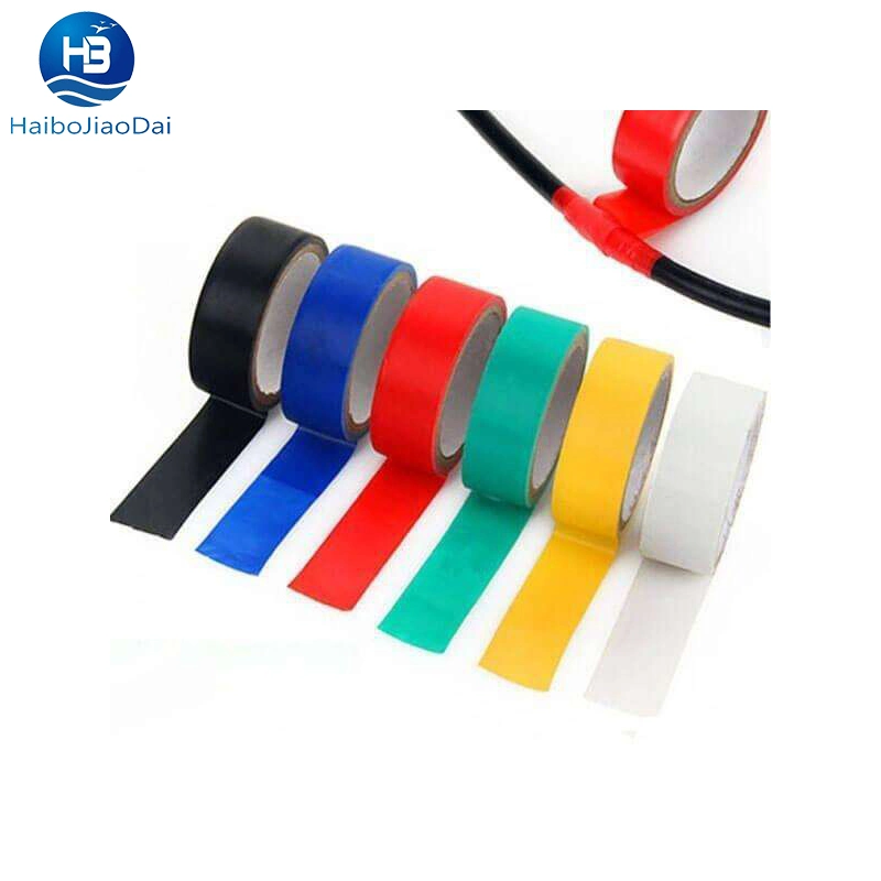 Insulated Super Adhesive Wire Wrapping Car Wiring Harness Black and White Red Tape Electric Waterproof PVC Acrylic No Printing