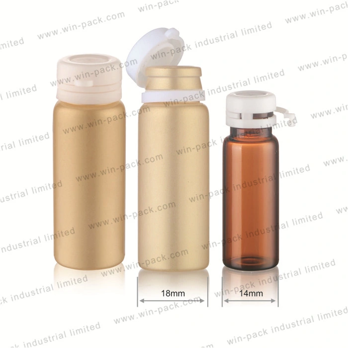 3ml 4ml 5ml 8ml 10ml Yellow Unique Cosmetic Glass Lock Bottle Containers Empty Clear Glass Cosmetic Packaging Lock Tube for Essential Oils