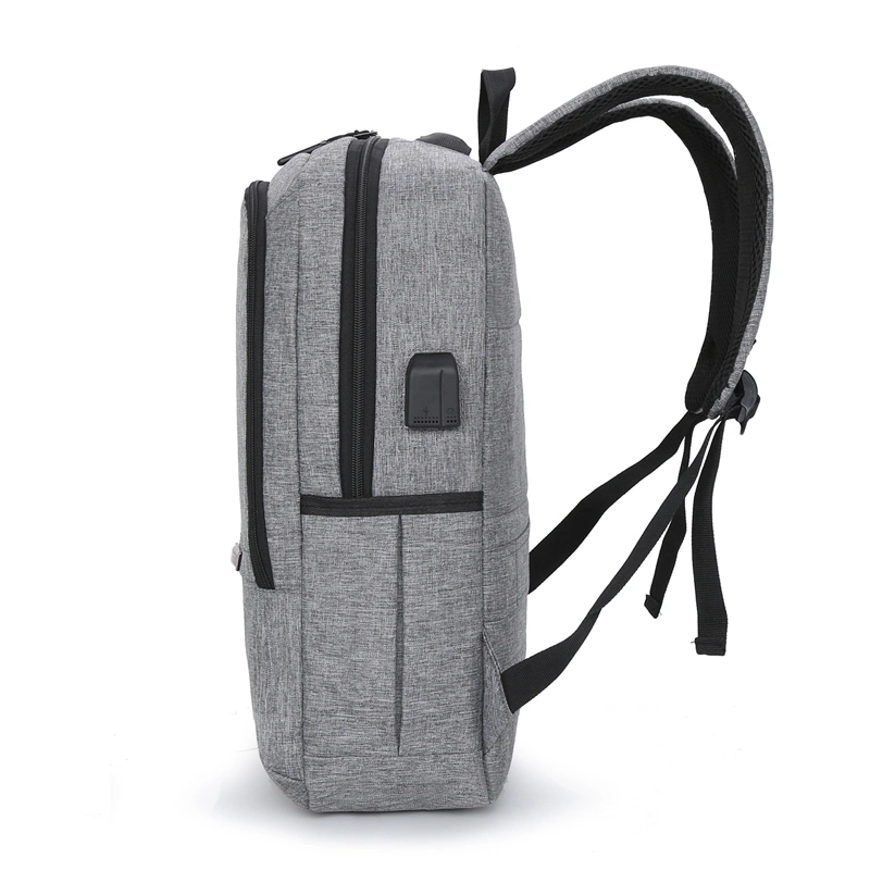 Wholesale/Supplier 2 Layers Pocket Leisure 15.6 Inch Laptop Business USB Backpack Bag