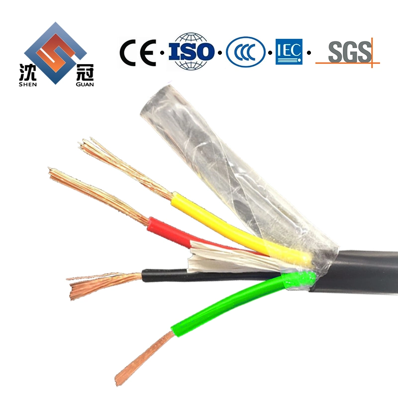 Shenguan Flexible Shielded Copper Core Control Signal Cable for Communication Electrical Cable Electric Cable Wire Cable 	Flat Cables Manufacture