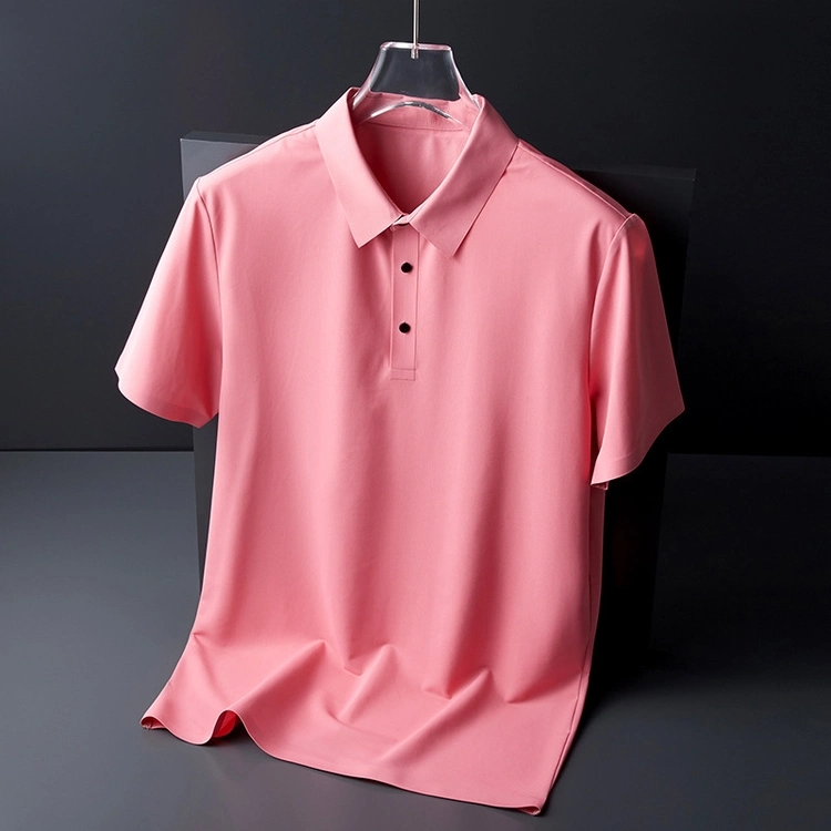 Mayorista de medida de alta calidad de los hombres Slim Fit camiseta de algodón de los Hombres camiseta Polo Skin-Friendly Neutral