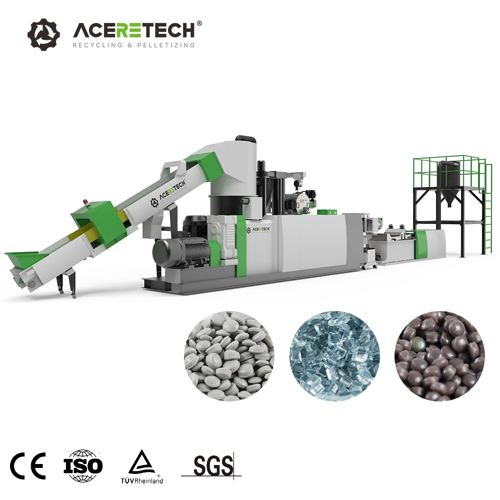 Aceretech Economic China PVB Flakes Recycle Plastic Pelletizer Machine