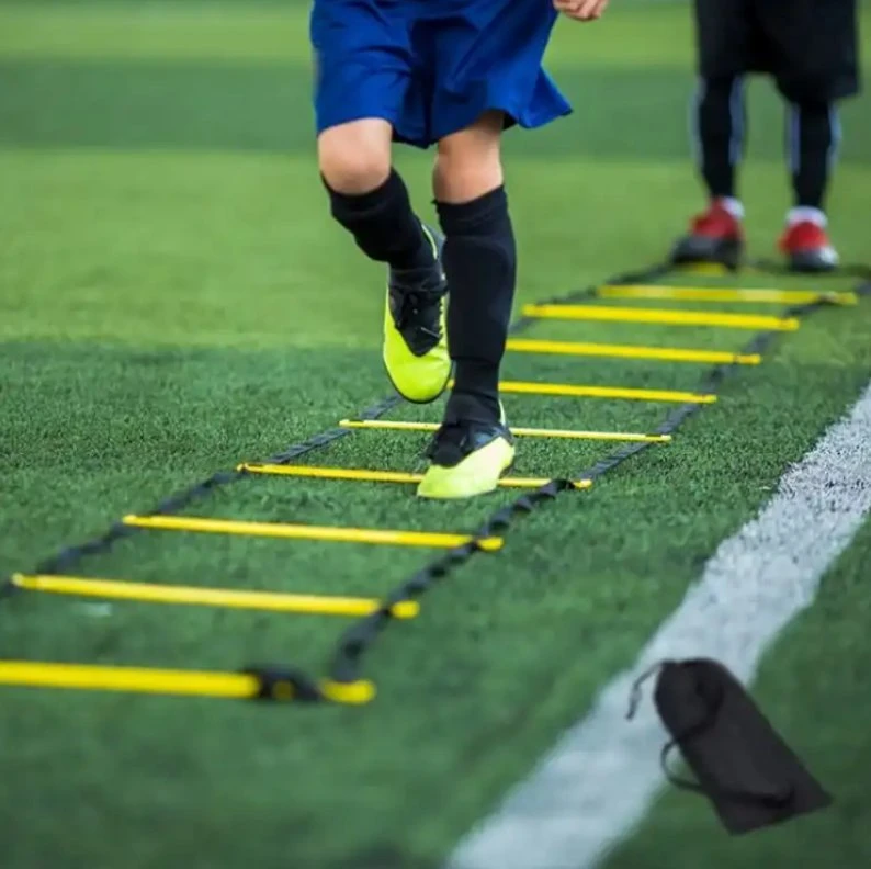 Equipo deportivo OEM PP Paso ajustable Fútbol Carrera de agilidad Escalera de entrenamiento