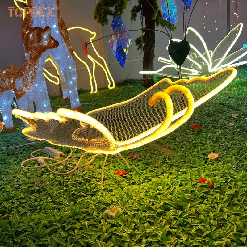 Colgantes luces de Navidad decoración de eventos Iluminación de mariposas para bodas