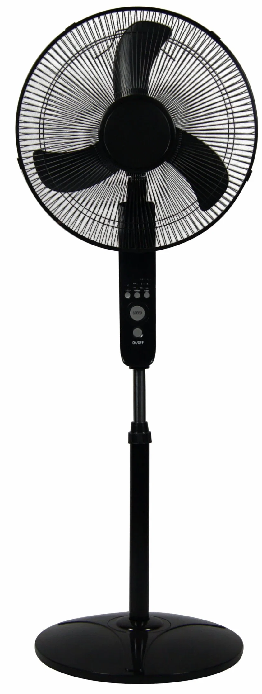 Solar Rechargeable Stand Fan with LED Lights USB Charger Lead Acid Battery