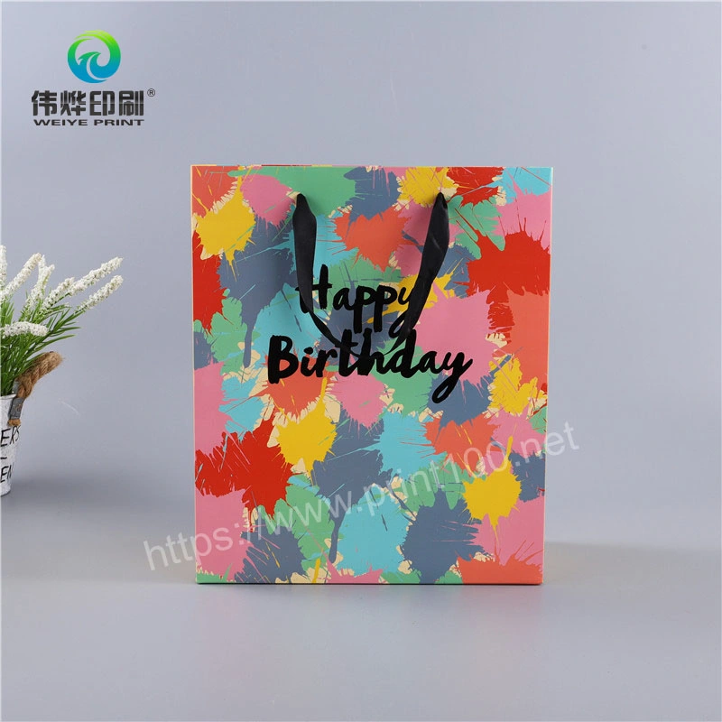 Offset Printing Fashion Eco Friendly Gift Packaging Paper Handbag Shopping Paper Bag